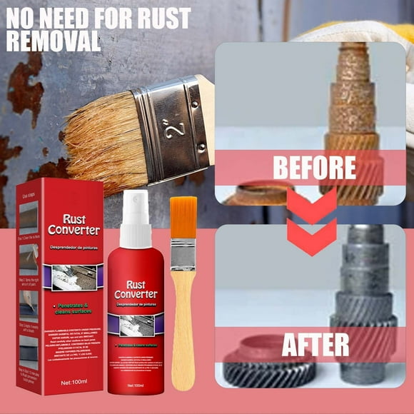 Yhmxh Cleaning Supplies,Cleaning Tools,Cleaning Products Chassis Rust Converter Rust Inhibitor Rust Remover Derusting Spray Car Maintenance Cleaning 100ML Rust Remove