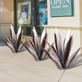 thumbnail image 6 of 11“ Metal Art Tequila Sculpture Garden Yard Home Decor 9 leaves Large Rustic Sculpture, Agave Plants for Outdoor Patio Yard, Hand Painted Statue, Lawn Ornaments, 6 of 6