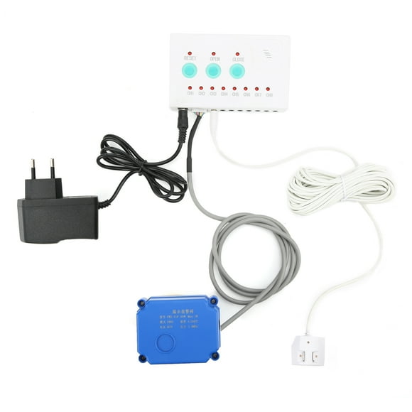 Water Leaking Sensor Audible Overflow Protection Detector with DN25 Shutoff Valve AC100‑240VEU Plug