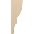 thumbnail image 3 of 6"W x 12"D x 36"H Thin Ridgewood Rough Cedar Woodgrain TimberThane Corbel, Primed Tan, 3 of 6
