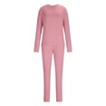 thumbnail image 7 of Zorvir Women's Thermal Underwear Set Long Sleeve Crew Neck Johns Tops Bottom Soft Warm Base Layer Underwear Set(Small,), 7 of 7