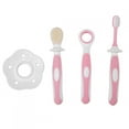 thumbnail image 1 of Toothbrush,Baby Infant Soft Teether Training Toothbrush Newborn Teeth Care Cleaning Tongue Scraping Set, 1 of 8