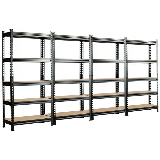 Costway 4 PCS 5Tier Metal Storage Shelves 60'' Garage Rack Walmart