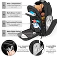thumbnail image 4 of SHARKMOUTH Diaper Bag Backpack for Dad and Mom, Military Molle diaper Pack with Insulated Bottle Holders and Wipe Pocket, 4 of 8