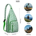 thumbnail image 2 of Floral Dog Sling Backpack - Cute Pet Lover Gift, Fashionable Shoulder Pack with Layered Storage for Travel, 2 of 4