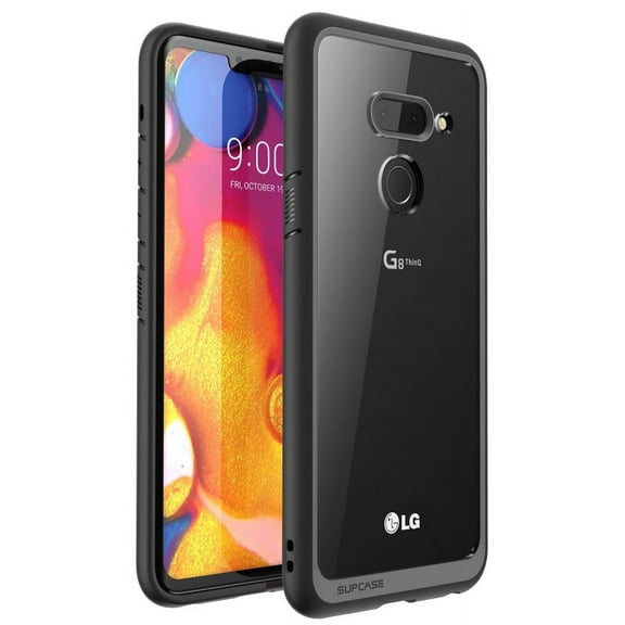 SUPCASE [Unicorn Beetle Style Series] Design for LG G8 ThinQ Case, Lightweight Clear Protective TPU Bumper Slim Fit Ultra-Thin PC Premium Hybrid Case for LG G8 ThinQ/LG G8 (Black)