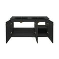thumbnail image 5 of Classe 48" Wall-Mounted Bathroom Vanity in Black Oak with Black 3-Hole Widespread Double Basin Sink Top, 5 of 5