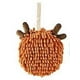 thumbnail image 1 of Toalla de mano de chenilla con bola afelpada para niños, bonita toalla de mano con lazo para colgar, toalla de cocina de microfibra, toalla de mano para baño, color naranja, 18 x 18 cm, 1 of 5