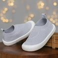 thumbnail image 4 of MYShe Girls Sneakers Toddler Tennis Shoes Girls Sneakers Walking Running Athletic Summer Shoes,Grey,Size 10, 4 of 6