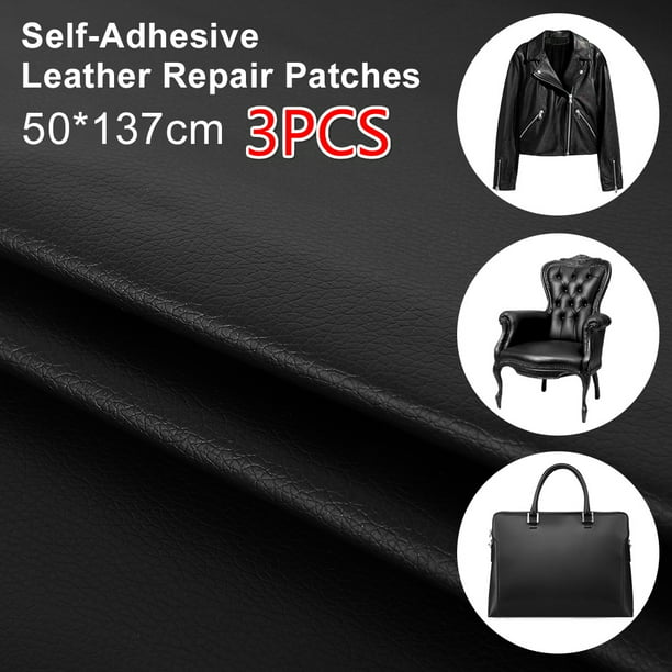1 2 3pcs Pu Leather Self Adhesive Fix, Leather Sofa Gone Sticky