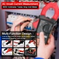 thumbnail image 2 of FlyFlise Digital Clamp Meter Multifunction 600V Voltmeter Tester Amp Volt Meter NCV Test Current Resistance Diodes Continuity Measurement Device, 2 of 8