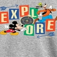 thumbnail image 3 of Disney - Mickey & Pluto - Explore Around You - Youth Long Sleeve Graphic T-Shirt, 3 of 5