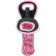 thumbnail image 2 of Wrapables Insulated Neoprene Wine Tote, One Bottle, Pink Roses, 2 of 6