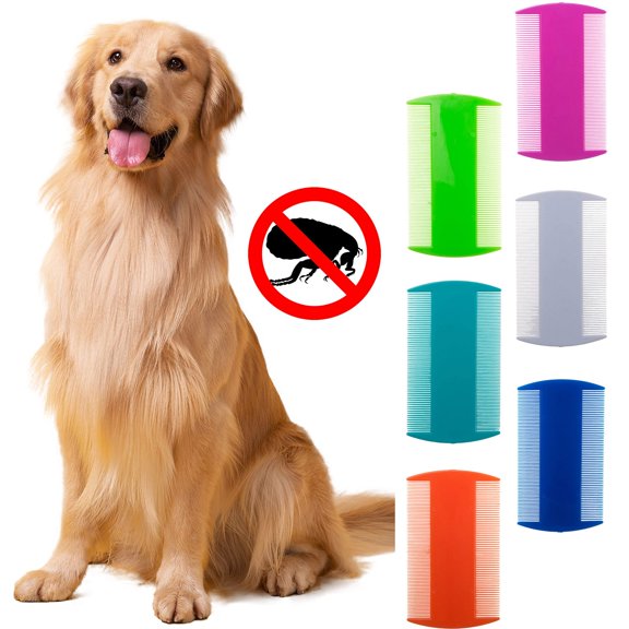 Peigne pour Animaux de Compagnie Mode Femme 1091 Peigne en Plastique Double Serré Dent Double Peigne Beauté Propre