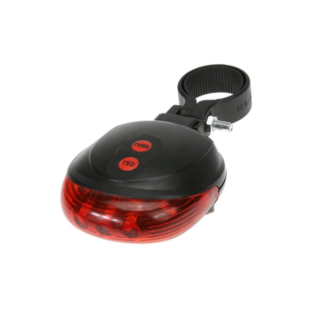 Bicicleta 5 LED Bicicleta Luz trasera Luz de advertencia segura Lámpara trasera láser Accesorio para bicicleta Tmvgtek Accesorios para bicicletas