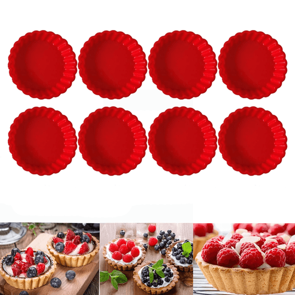 Pie Dishes for The Oven Silicone Mini Tart Pans Pie Tins Dish for Baking 4 Inch