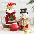 thumbnail image 3 of Bolsa de regalo de vacaciones para niños, 4 Uds., adornos navideños, ropa de muñeca 3D, bolsa de manzana bordada a máquina, 3 of 5