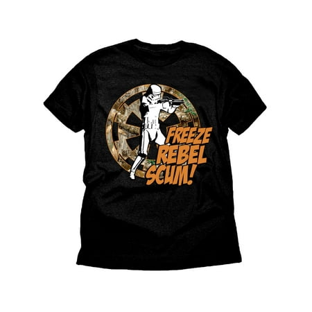 Star Wars Freeze Rebel Stormtrooper Realtree Boys Black Graphic T-Shirt