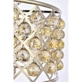 thumbnail image 6 of 1206 Madison Collection Pendent lamp D:20" H:13" Lt:6 Polished nickel Finish (Royal Cut Golden Teak Crystals), 6 of 9