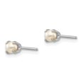 thumbnail image 2 of Auriga Fine Jewelry 14K White Gold 3.5mm Pearl Stud Earrings for Women, 2 of 5