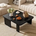 AUU Modern Minimalist Rectangle Coffee Table Set with Splicing Design ...
