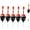 Black and Red, variant on THKFISH Fishing Floats Bobbers Slide Floats Balsa Fishing Bobber Slip Bobbers for Crappie Panfish Trout Bass (1/2oz 2"x5.28") (1/6 1.6"x4.8") 5Pcs
