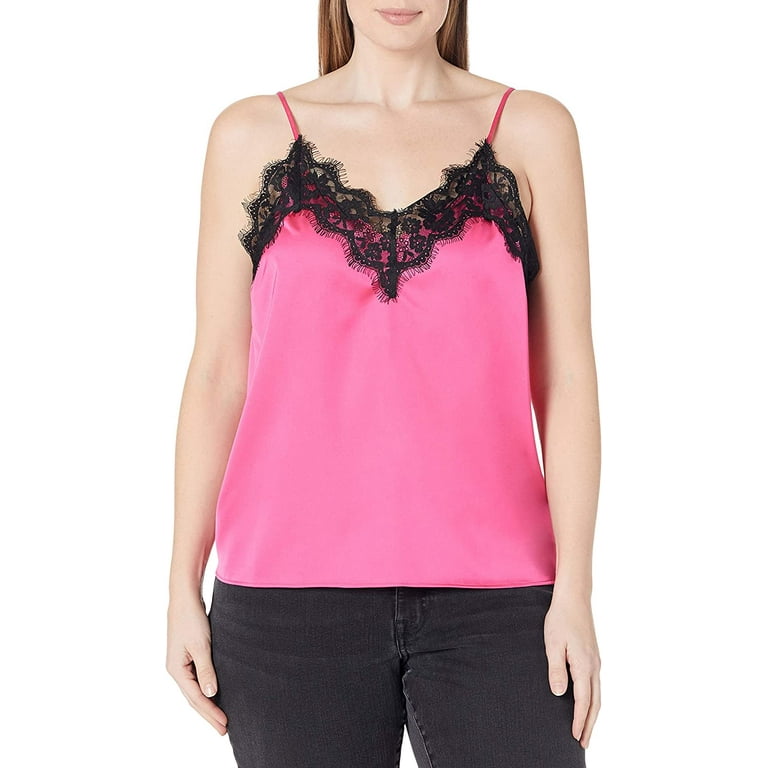 The Drop Womens Natalie V-Neck Lace-Trimmed Camisole Tank Top : :  Clothing, Shoes & Accessories