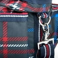 thumbnail image 3 of Jeffers Poplar Head Grooming Bag – Horse Grooming Organizer Tote with Pockets for Brushes, Tools, Clippers, Shampoo, Detangler – Stable Barn Kit Carrier for Horses, Pets, Navy & Merlot Plaid, 3 of 6