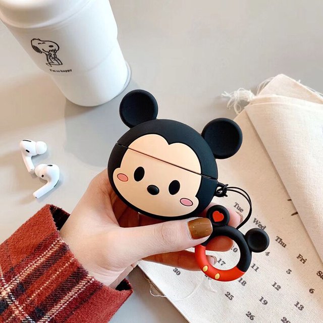 Disney-funda de silicona con dibujos animados 3D para auriculares, Stitch, Minnie, para Realme, Air 2, Air 3 xuanjing unisex