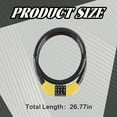 thumbnail image 2 of MELIVO Bike Lock,26.77" Bike Lock Cable,Cable Bicycle Lock Scooter Lock,Yellow, 2 of 7