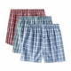 thumbnail image 3 of Calzoncillos Tipo Bóxer de Mezcla de Algodón Surtido de Pantalones Cortos a Cuadros para Hombre (M, Paquete de 3), 3 of 5