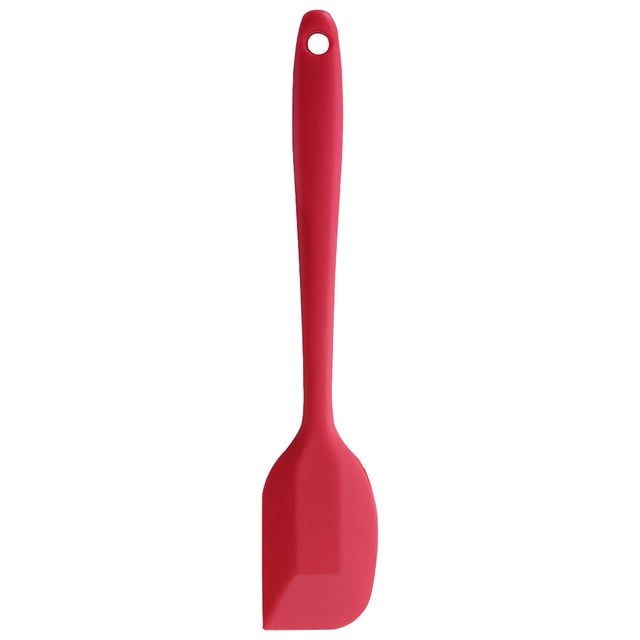 Naiovety Silicone Spatula Cooking Baking Scraper Heat-Resistant Bending Non-stick Cake Batter Scrapers Tools Mixing Tool Spoon Rojo