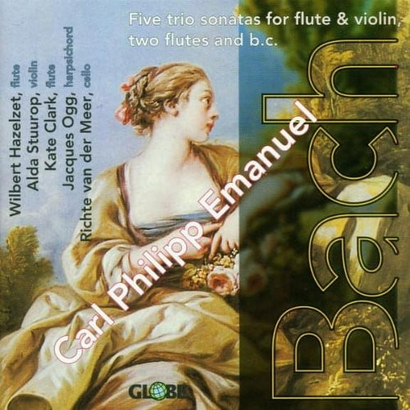 C.P.E. Bach - 5 Trio Sonatas for Flute & Violin - Classical - CD