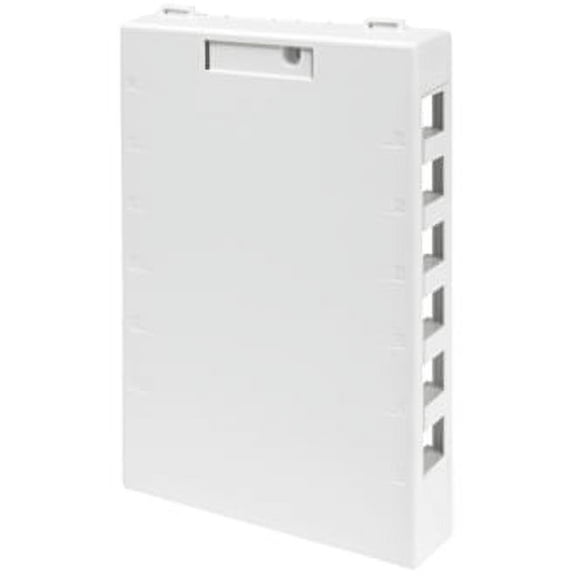 leviton 41089-12w quickport surface mount housing, 12-port, white
