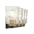 thumbnail image 5 of Sidney 4-Light Bathroom Vanity Light in Matte Black with Warm Brass Accents, 5 of 5