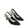 thumbnail image 3 of DREAM PAIRS Women’s Slingback Kitten Heel Closed Toe Pumps – Low Heels, Elegant Dress Shoes for Wedding, Bridal, Party, and Casual Wear, 3 of 8