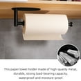 thumbnail image 4 of Bobasndm Paper Towel Holder Under Cabinet Brushed Nickel Wall Mount Paper Towel Holders Under Counter Hanging Paper Towel Rack Self-Adhesive with Damping Stainless Steel for Kitchen Bathroom, 4 of 9