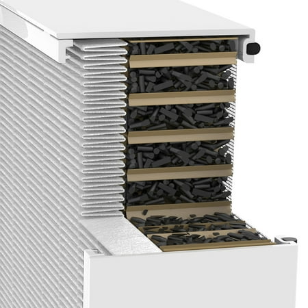 Alen - BreatheSmart 75i 1300 SqFt Air Purifier with Pure HEPA Filter for Allergens, Dust & Mold - Espresso