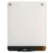 Clarity Glass Personal Dry Erase Boards, Ultra-White Backing, 12 x 16