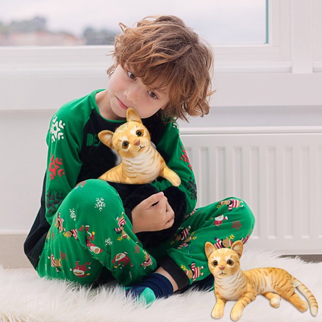 29cm Cute Simulation Cats Plush Toys Stuffed Soft Animal Dolls Home Decor Gifts