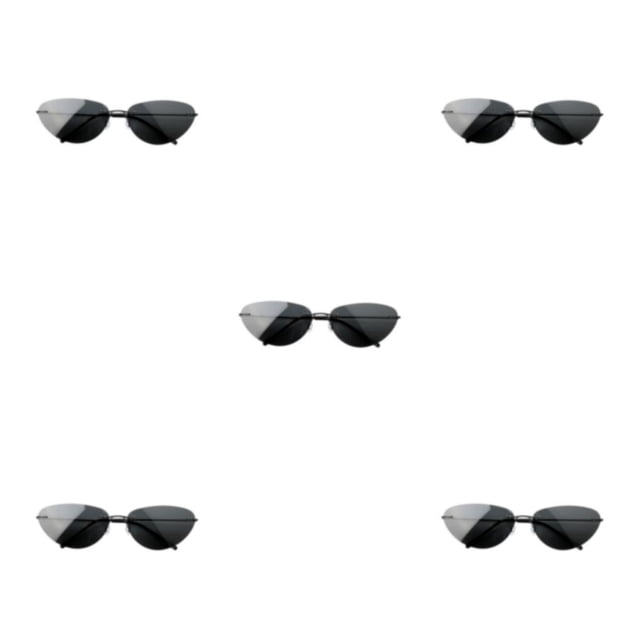 Decodeary Style de Matrice Sans Cadre Ultraléger pour Hommes avec Lentille Polarisée Application Large Noir 5Set