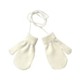 thumbnail image 1 of Jumpingount 1 par de guantes para niños pequeños, adorables, cómodos, para mantener el calor, accesorios para ropa, funda para dedos para guantes y mitones Blanco, 1 of 6