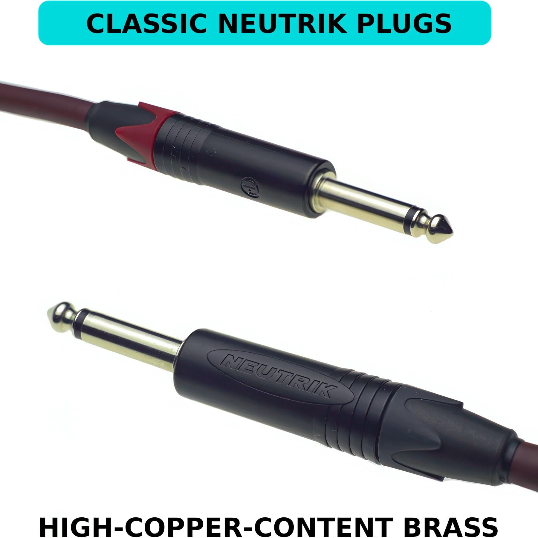 Evidence Audio The Forte Instrument Cable Straight to Straight Plugs 15 feet 4.5 m