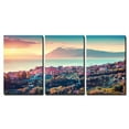 thumbnail image 2 of wall26 - 3 Piece Canvas Wall Art - Colorful Spring Sunset in The Solanto Village, Mediterranean Sea - Modern Home Art Stretched and Framed Ready to Hang - 16"x24"x3 Panels, 2 of 4