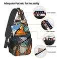 thumbnail image 3 of Lsque Hip-Hop Duck Pattern Cross Chest Bag Diagonally – Premium Durable Front Chest Sling with Adjustable Padded Strap, High-Capacity Storage, 3 of 8