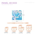 thumbnail image 3 of Arcoíris Panel Decorativo 4d Eco Shimmer Wall 24pz 30*30cm Lentejuela, 3 of 5