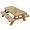 Multicolor 4, variant on ADECORIVY Winter Snow Picnic Table Cover with Bench Covers, Waterproof Forest Pattern Outdoor Camping Tablecloth, Windproof Elastic Fitted Table Cover, 72 Inch 3PCS