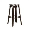 thumbnail image 4 of Butler Specialty Company Tobias Round Rattan 30" Bar Stool -White & Brown Stripe, 4 of 7