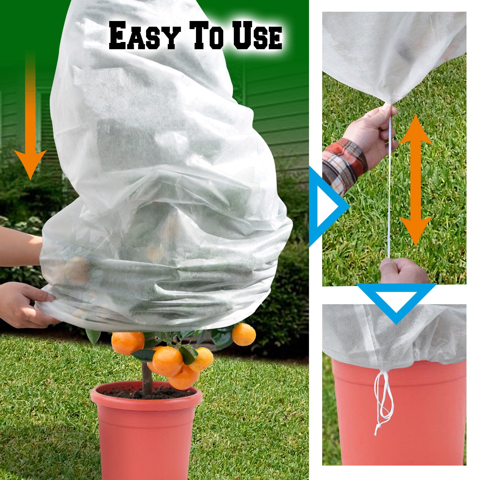 Strong Camel Warm Worth Plant Cover Tree/Shrub Cover Plant Protecting &Frost Protection Bag (30” H x 26” Dia)