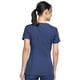 thumbnail image 5 of Top médico para mujer con cuello en V, ropa de trabajo original con paneles traseros de punto acanalado, talla grande WW645 3XL Azul marino, 5 of 5
